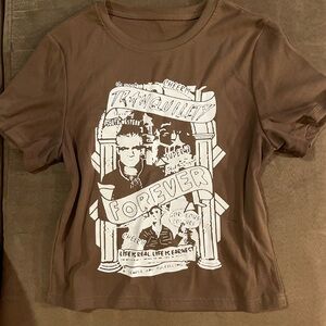 Shein XL Casual Mocha Brown Women's Graphic Top!🤎